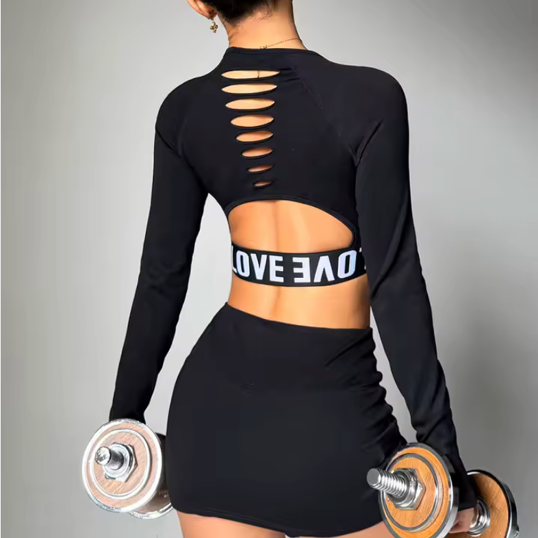 Vêtement de yoga à manche longue