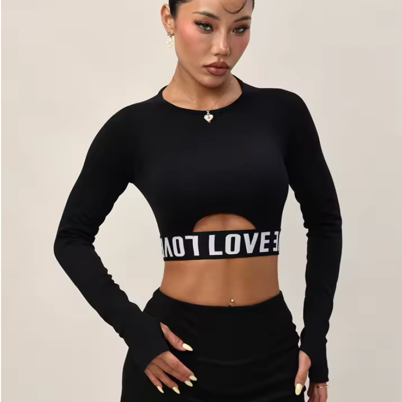 Vêtement de yoga à manche longue